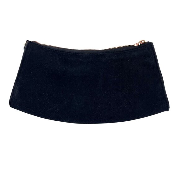 Black Glitter Bow Velvet Shimmering Fairy Princess Evening Bag Ted Baker London - Picture 8 of 11